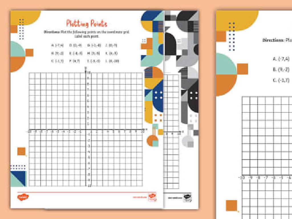 colorful coordinate grid