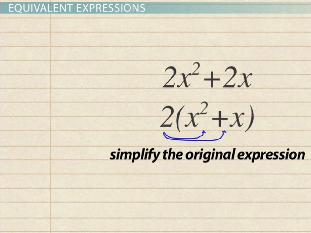 algebra expression tutorial