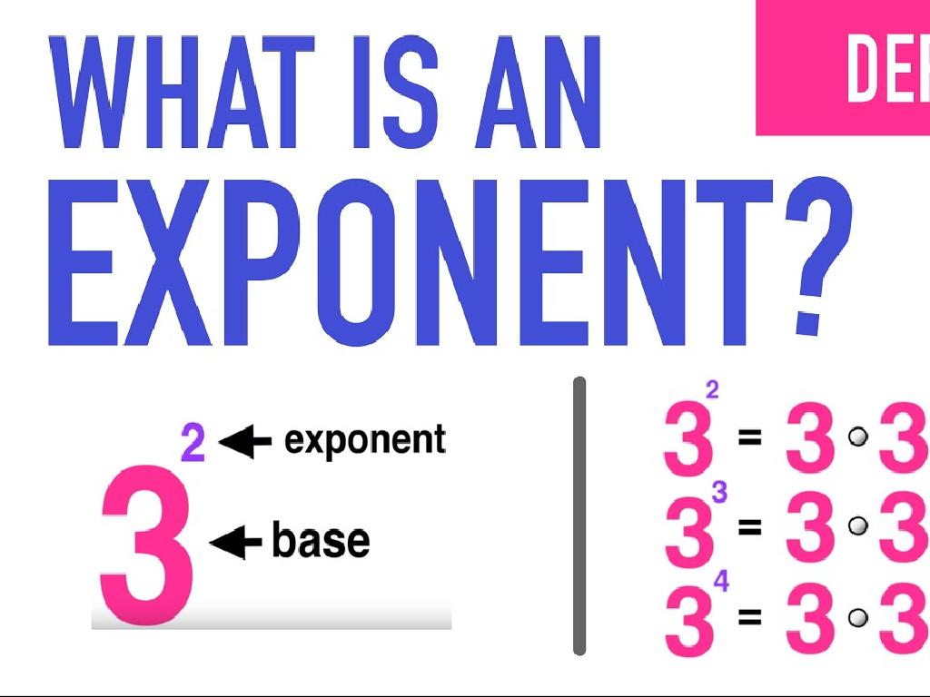 exponents bases guide