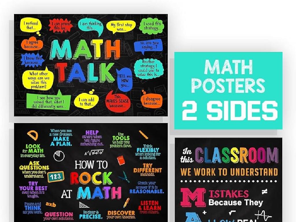 colorful math posters