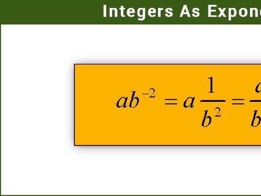 orange exponent equation