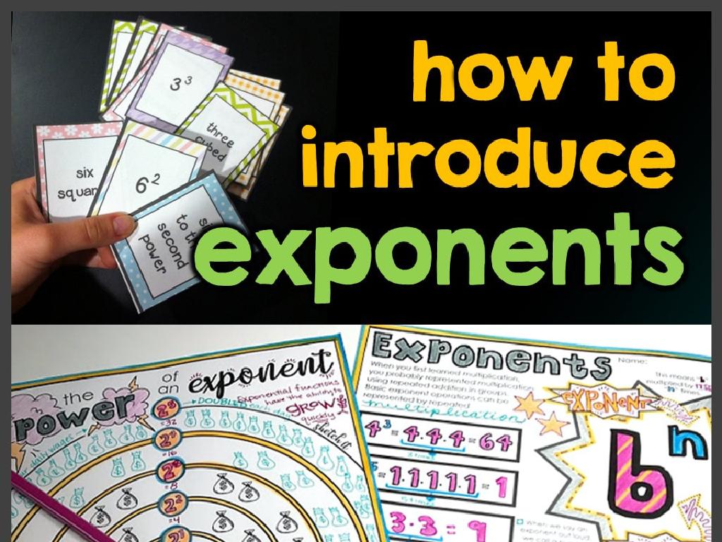 exponent cards worksheet