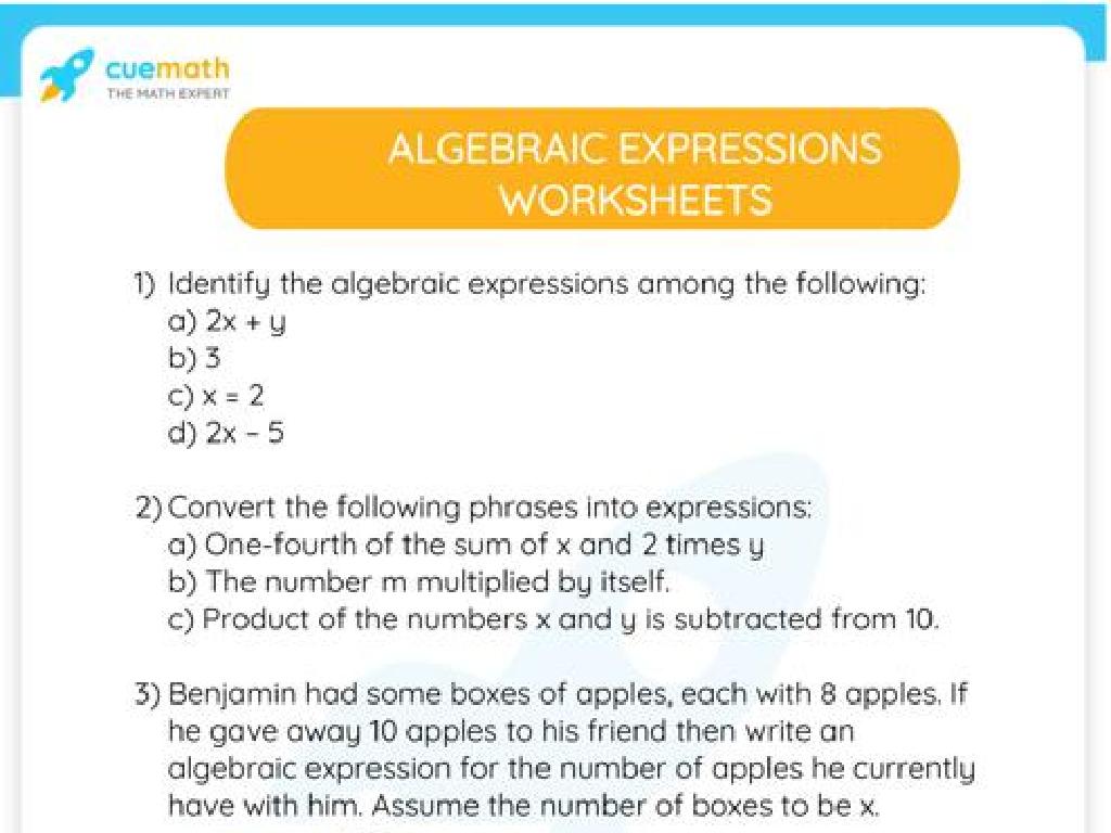 algebra worksheet problems