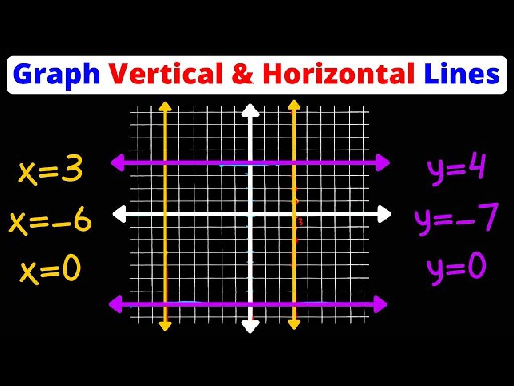 vertical horizontal lines