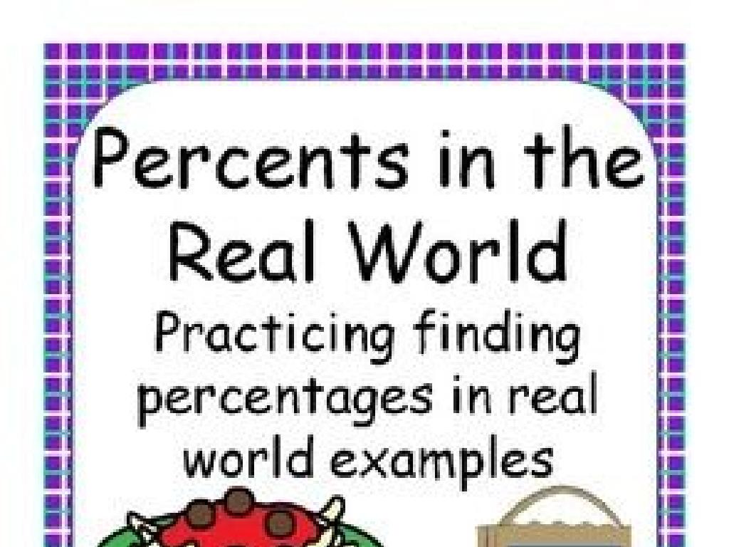 real world percentage examples