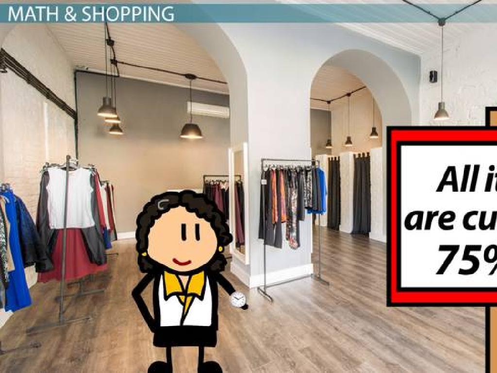 cartoon shopping sale