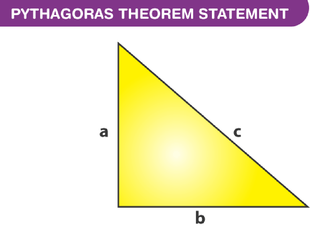 yellow right triangle