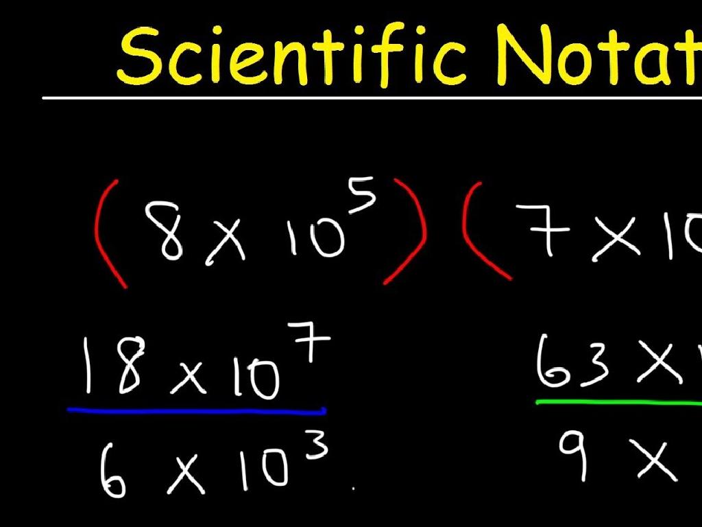 colored chalk scientific equations