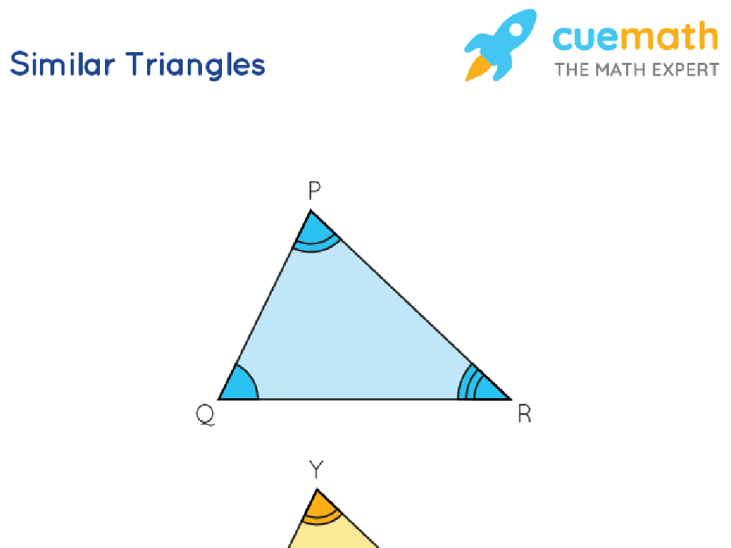 similar triangles PQR XYZ