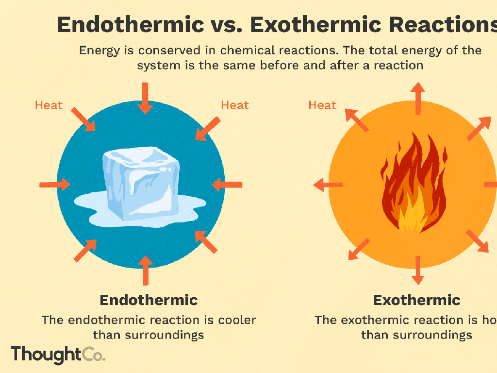 endothermic exothermic reactions