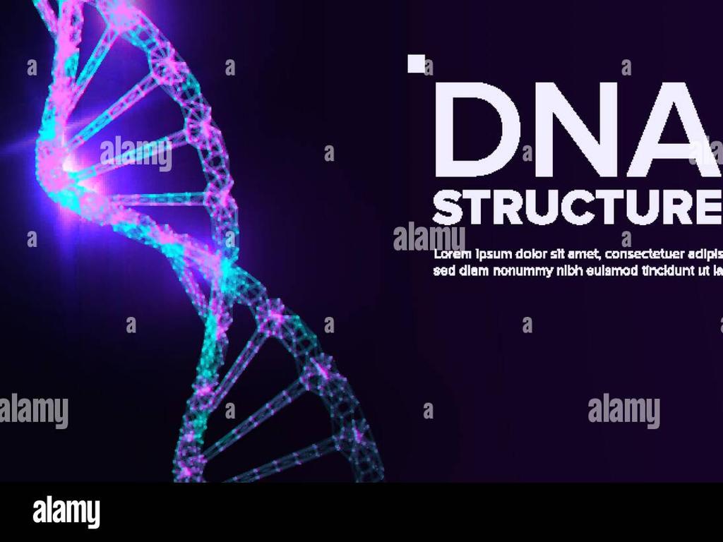 dna strand glowing