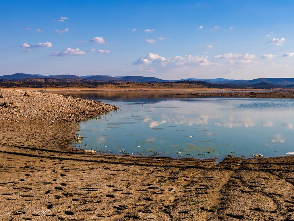 dry lakebed reflections