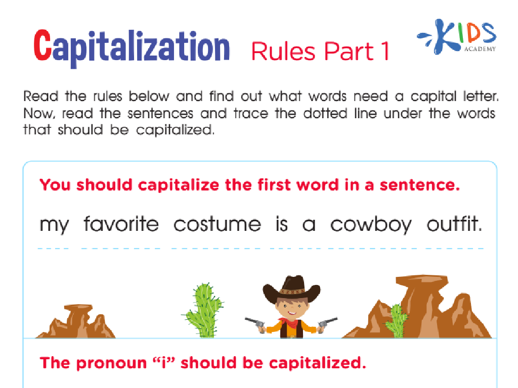 cowboy costume capitalization rules