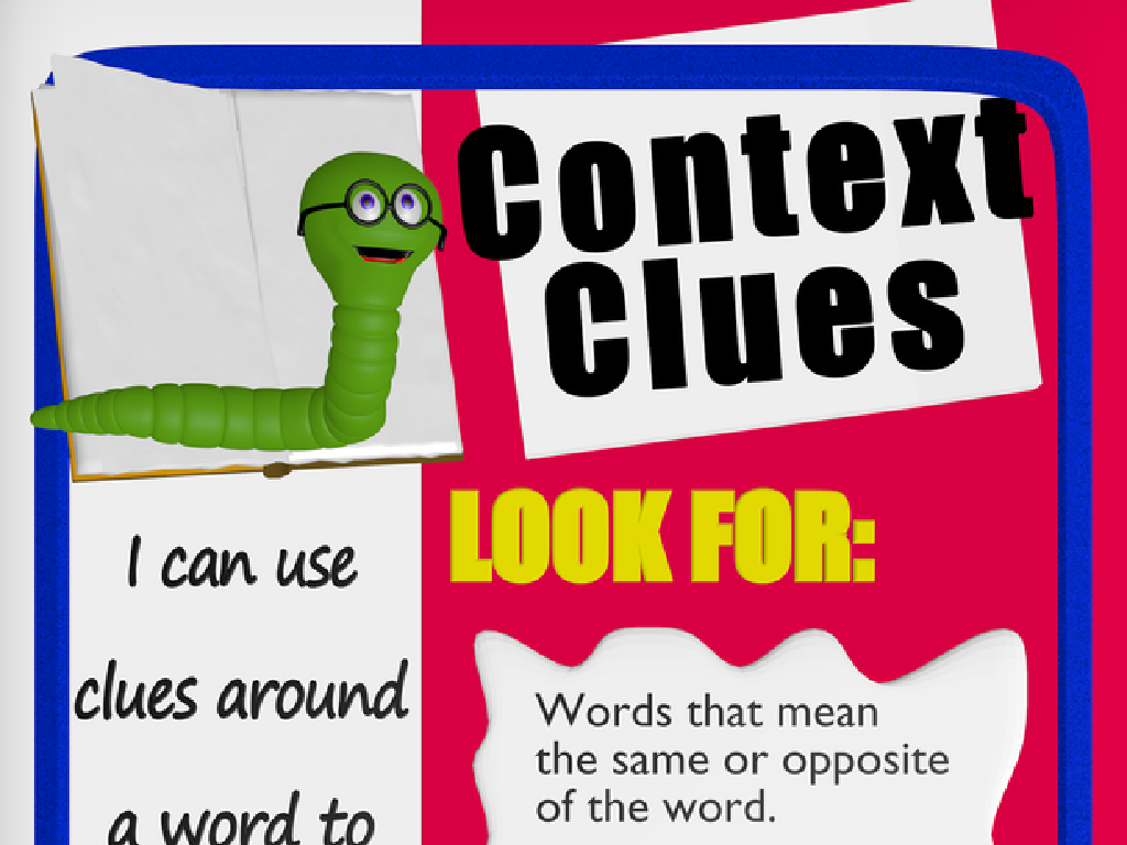 green worm context clues