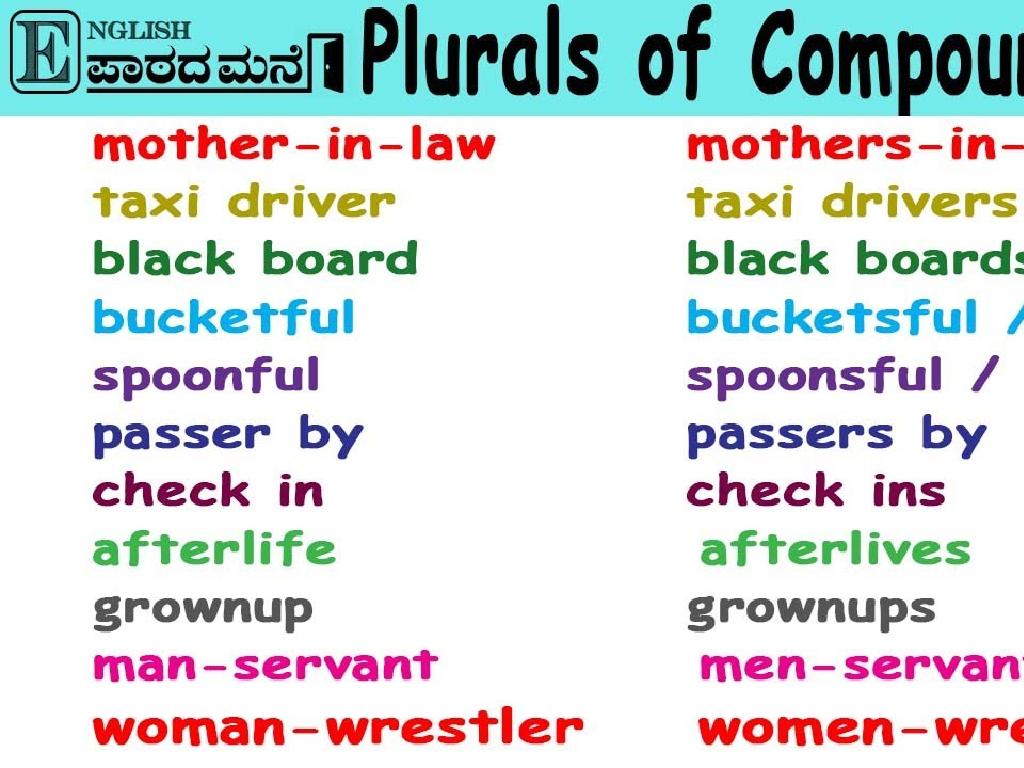 compound word plurals