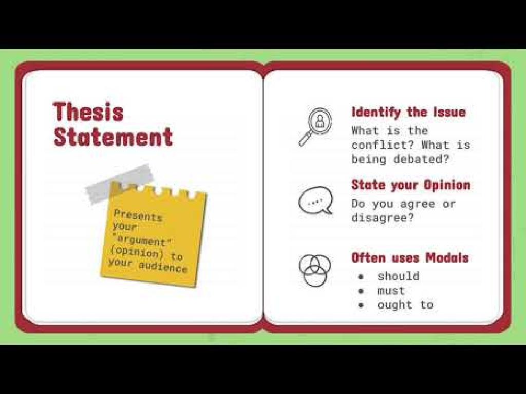 thesis guide key points