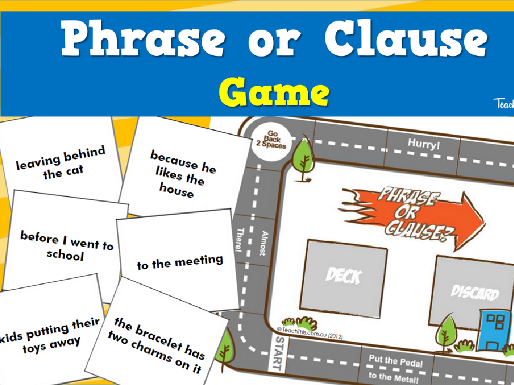 phrase clause cards