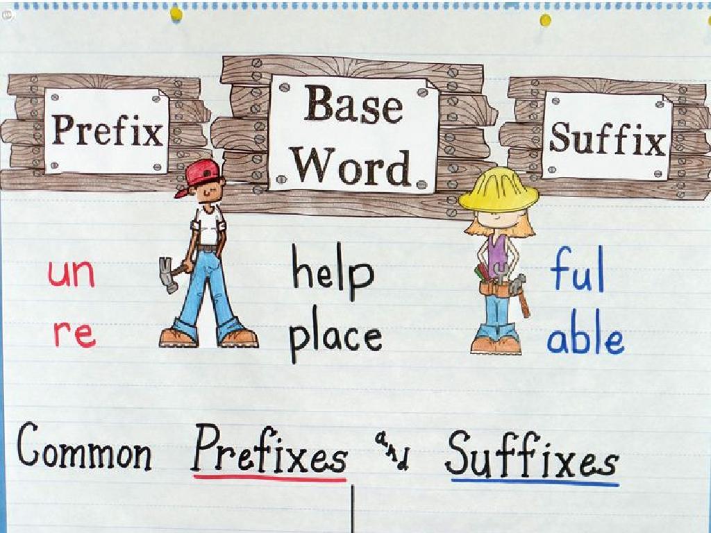 prefixes suffixes chart