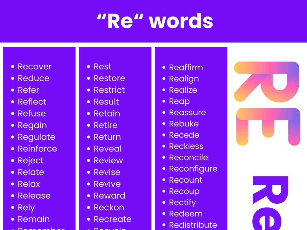 purple text re-words