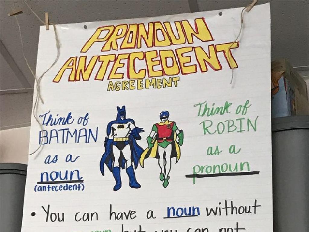 batman robin pronoun agreement