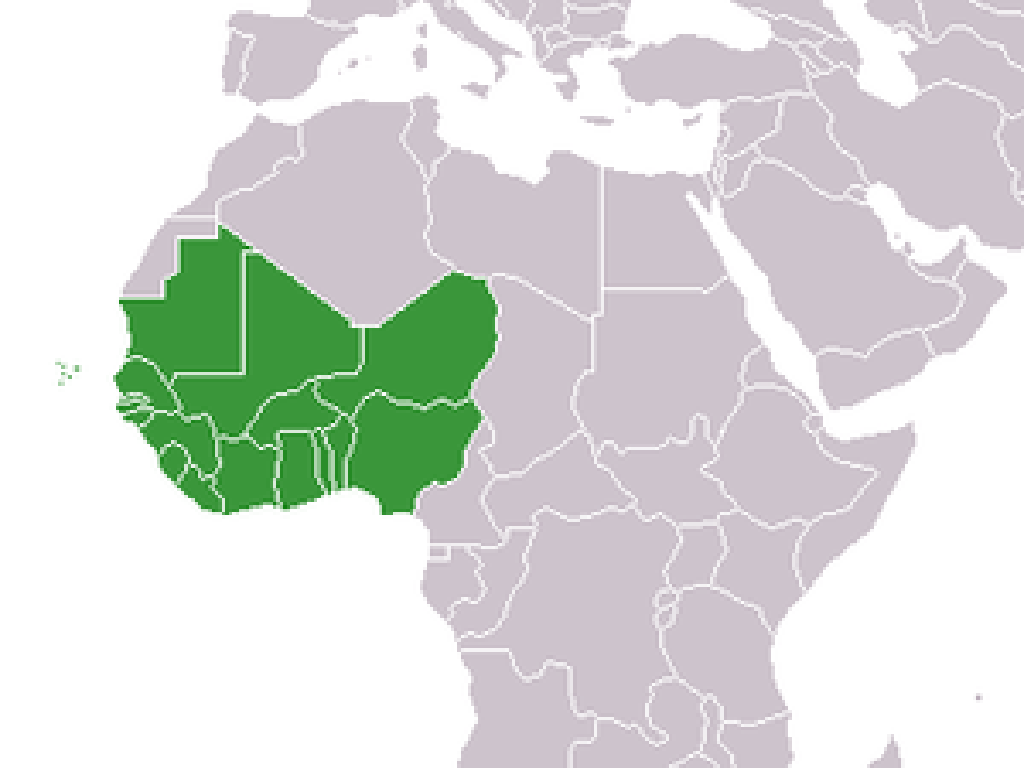 west africa map