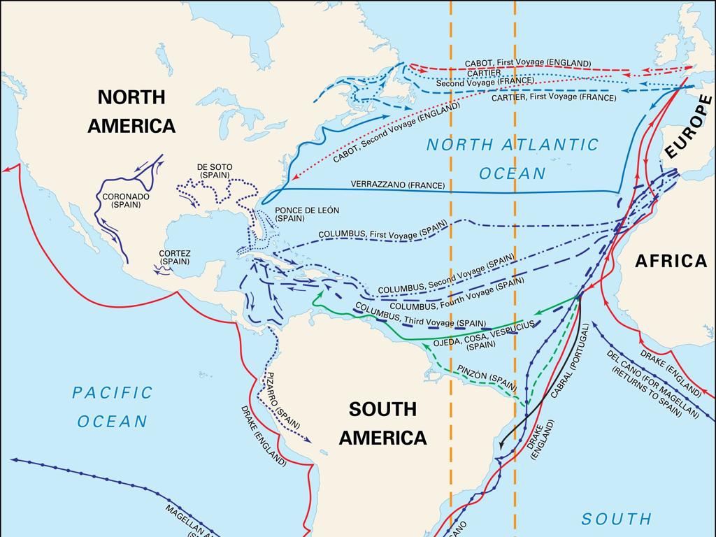 atlantic exploration routes