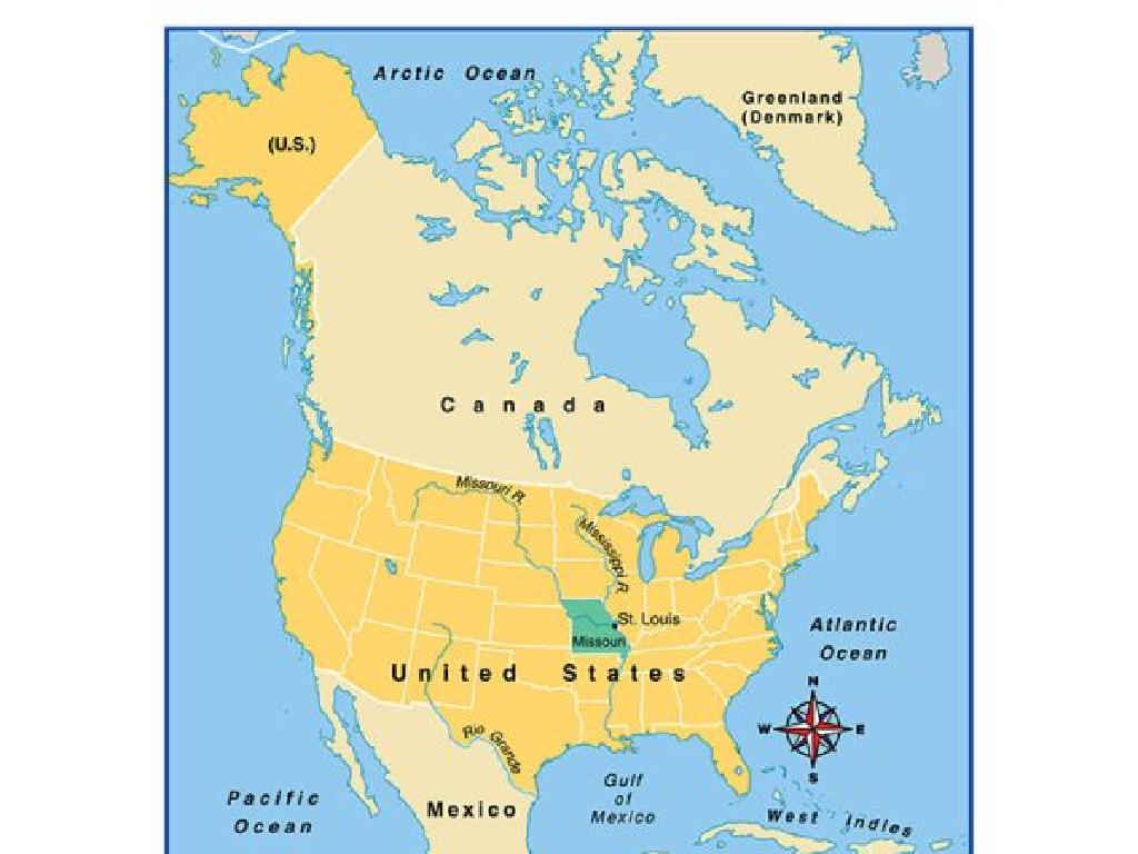 north america map