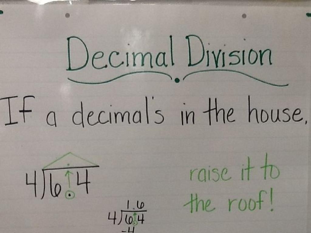 decimal division strategy