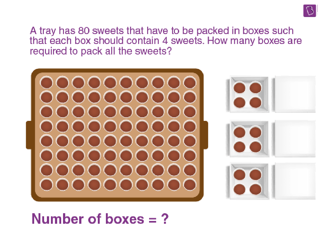 sweets packing tray