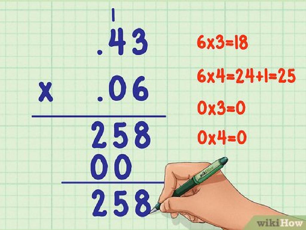 hand math multiplication