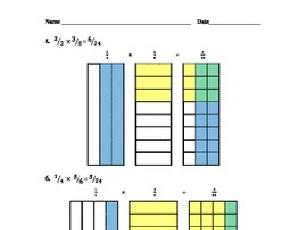 fraction multiplication worksheet