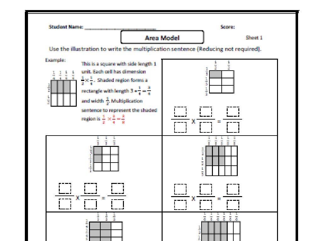 area model multiplication