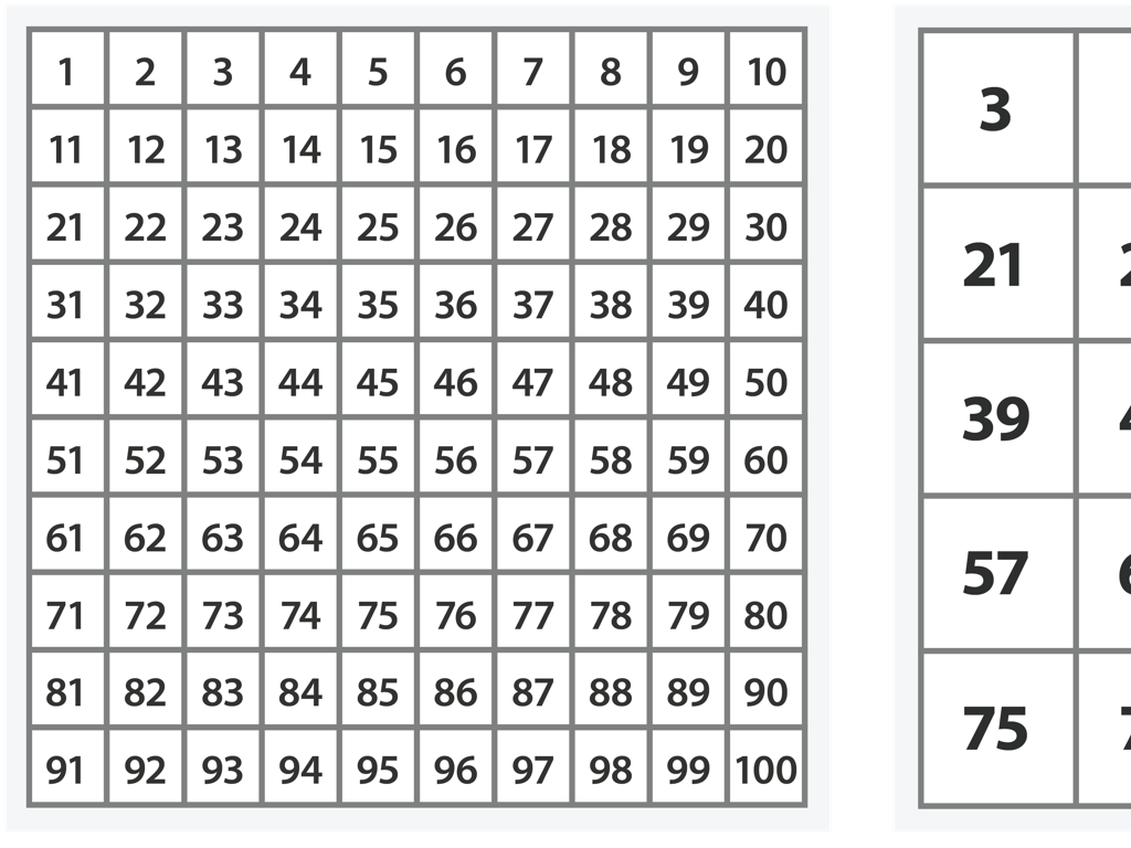 number grid selection