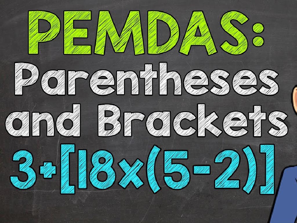 pemdas chalkboard equation