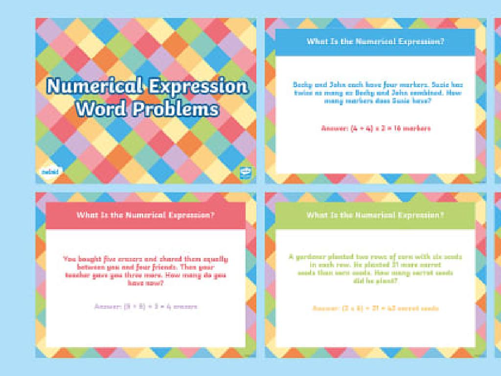 colorful math problems