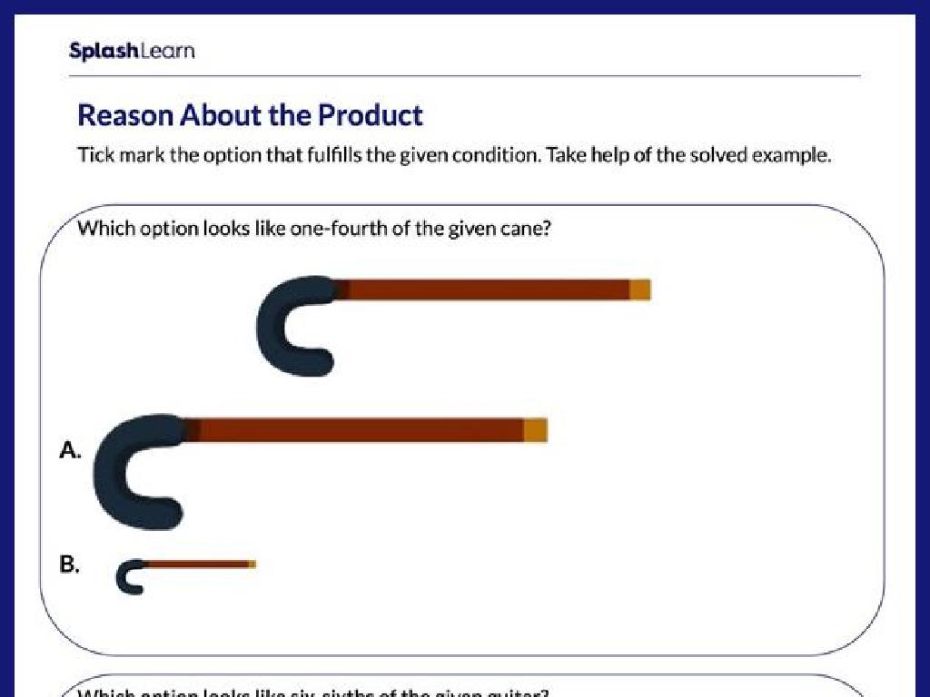 one fourth cane worksheet