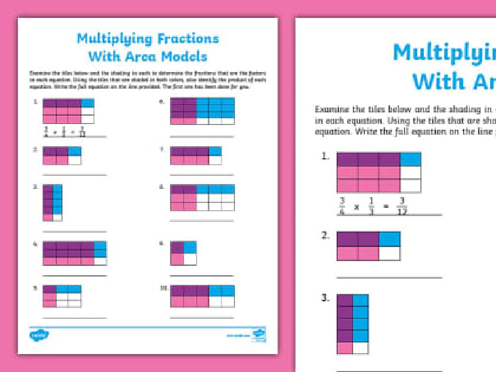 multiplying fractions worksheet