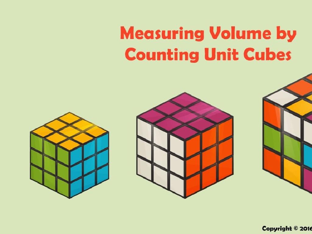 colorful volume cubes