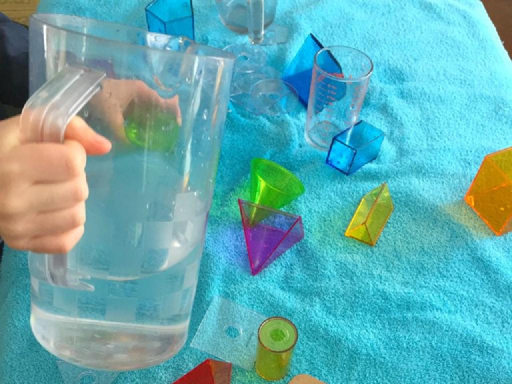 child pouring water