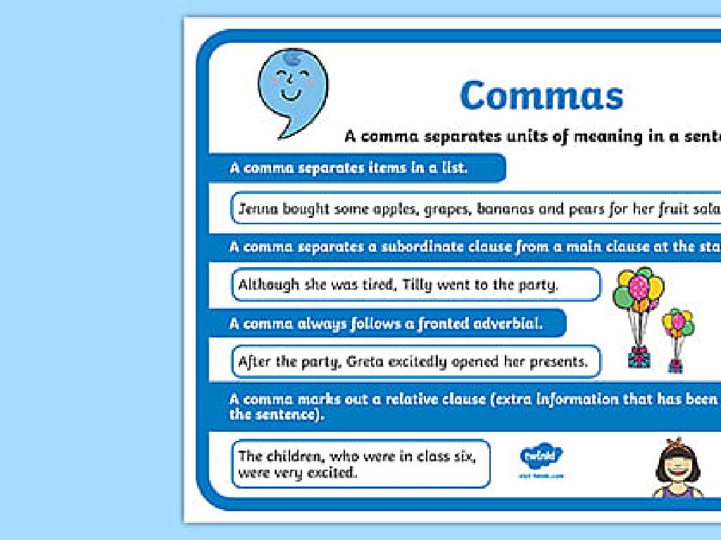 comma usage guide