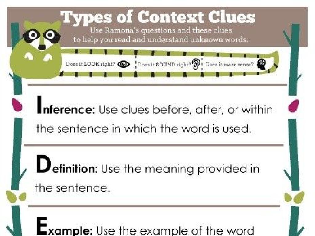 context clues infographic