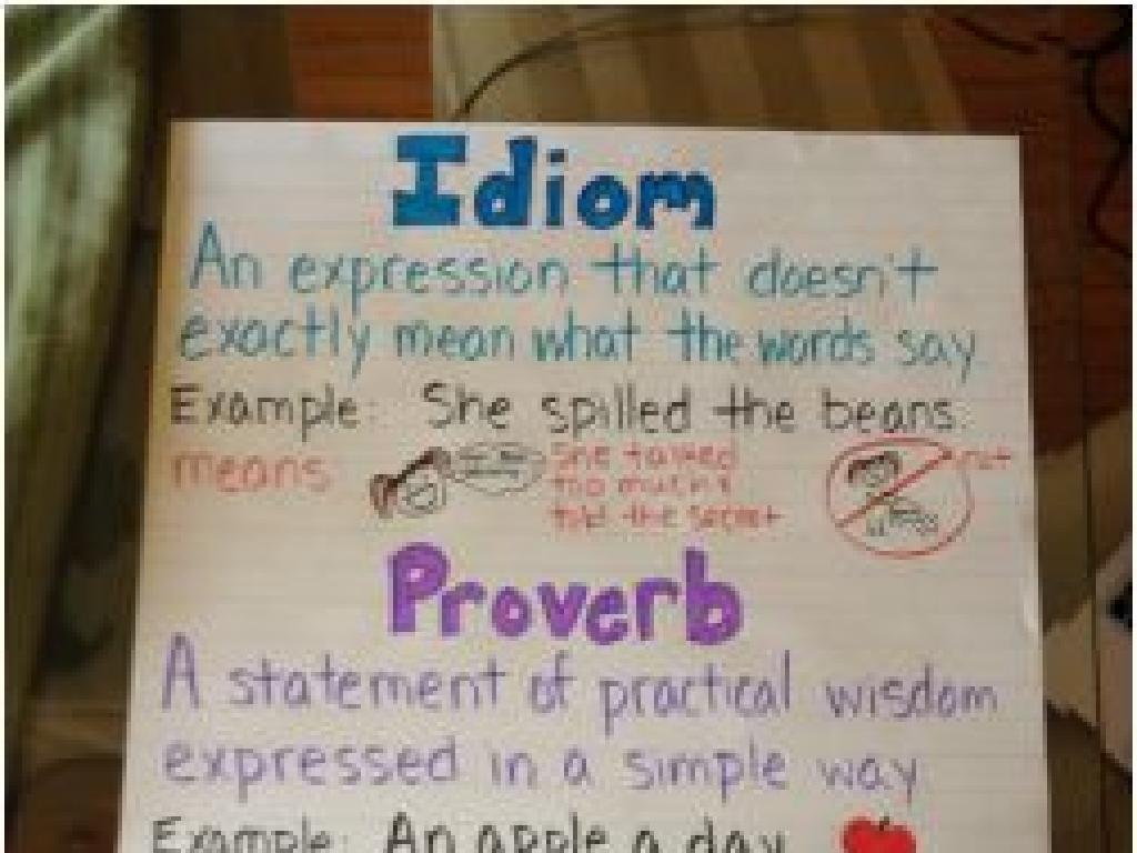 idioms vs proverbs