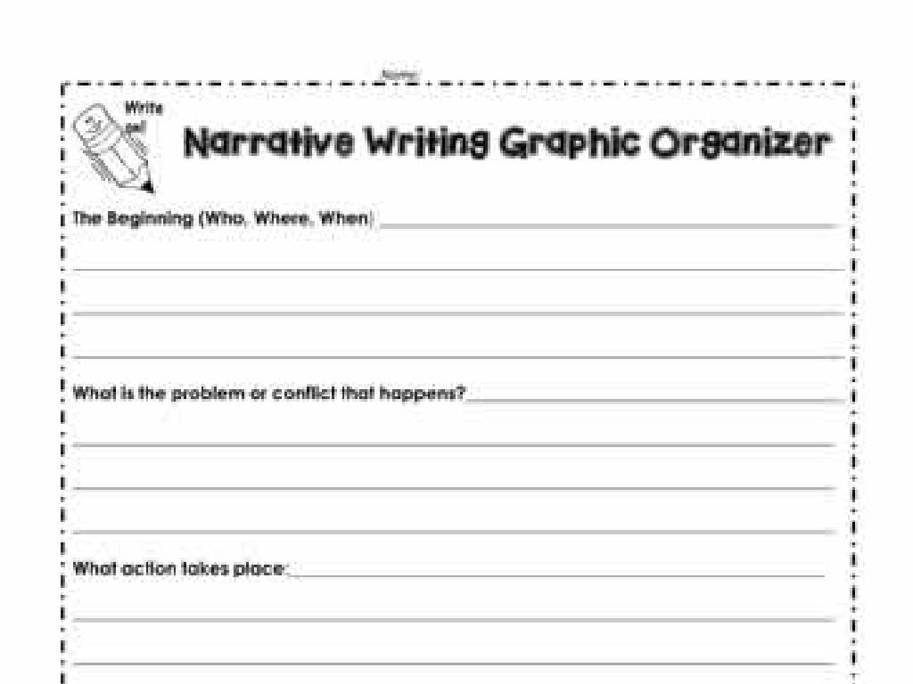 narrative writing organizer