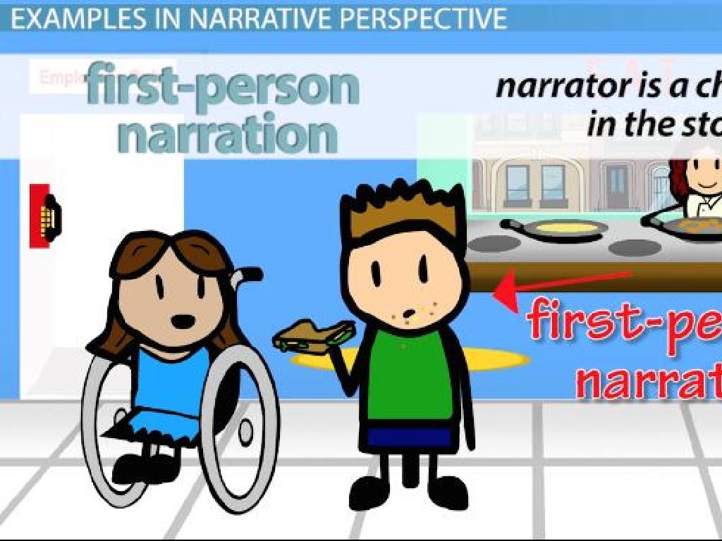 first person narration characters