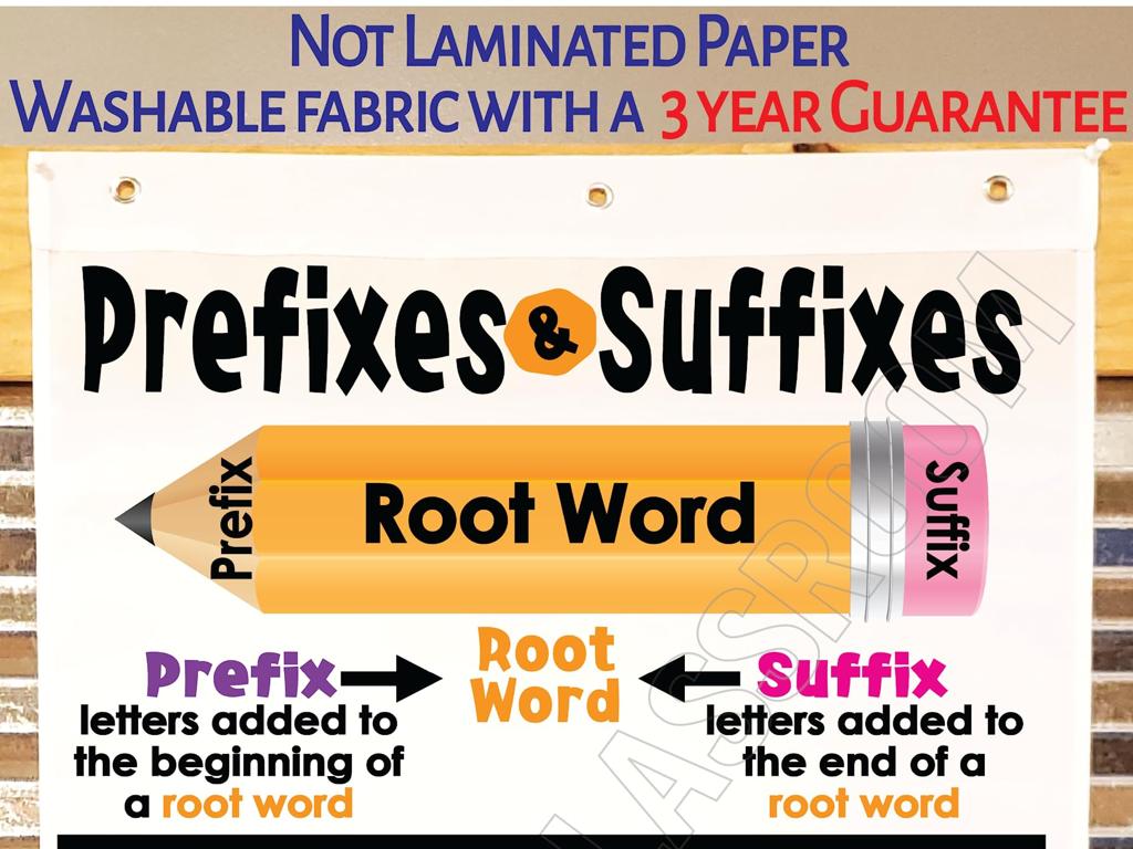 prefixes suffixes poster