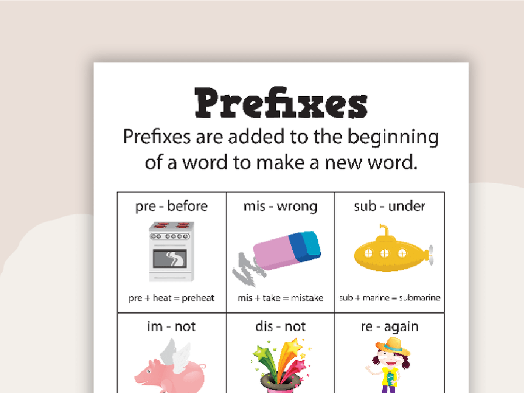 prefixes examples illustrations