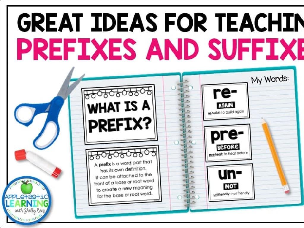 prefixes suffixes notebook