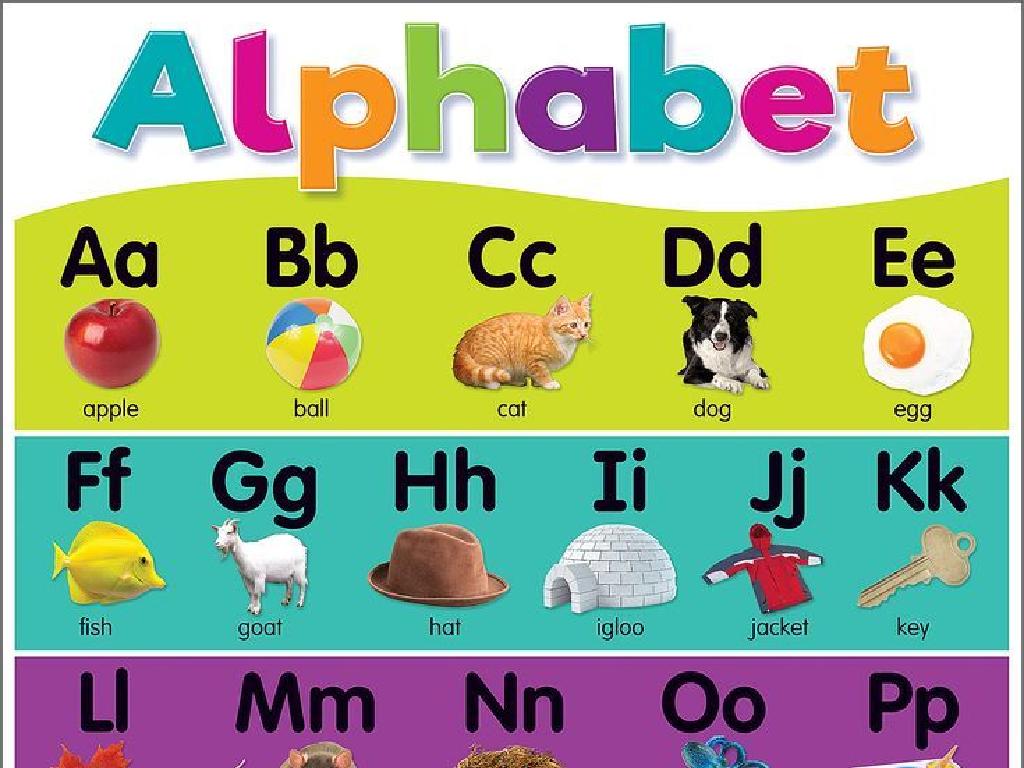 alphabet learning chart