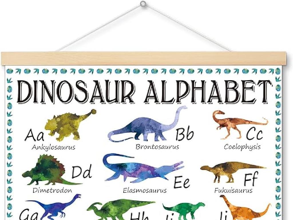 dinosaur alphabet chart