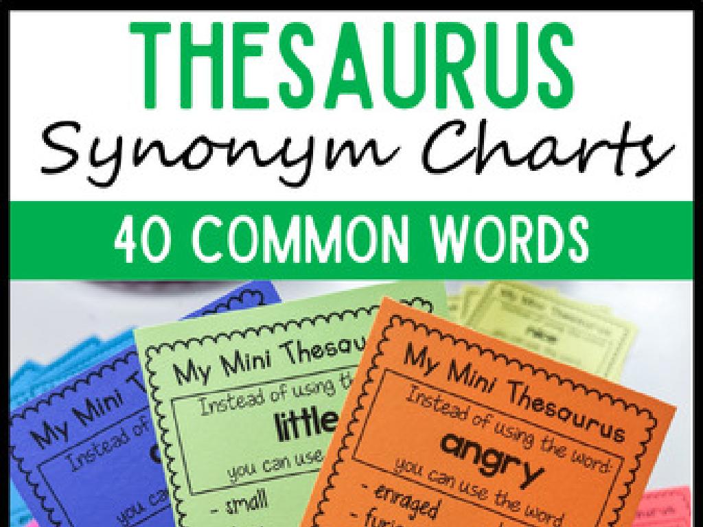 synonym charts 40 words